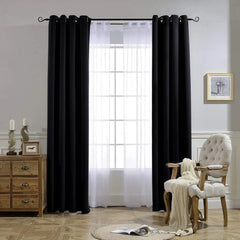 Eclipse Blackout Curtain Panel | 100% Polyester | Energy-Saving & Noise-Reducing | Available in Multiple Colors & Lengths | Easy Install with Grommets