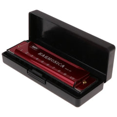 Classic Blues Harmonica | 10 Holes, Key of C | Includes Protective Case