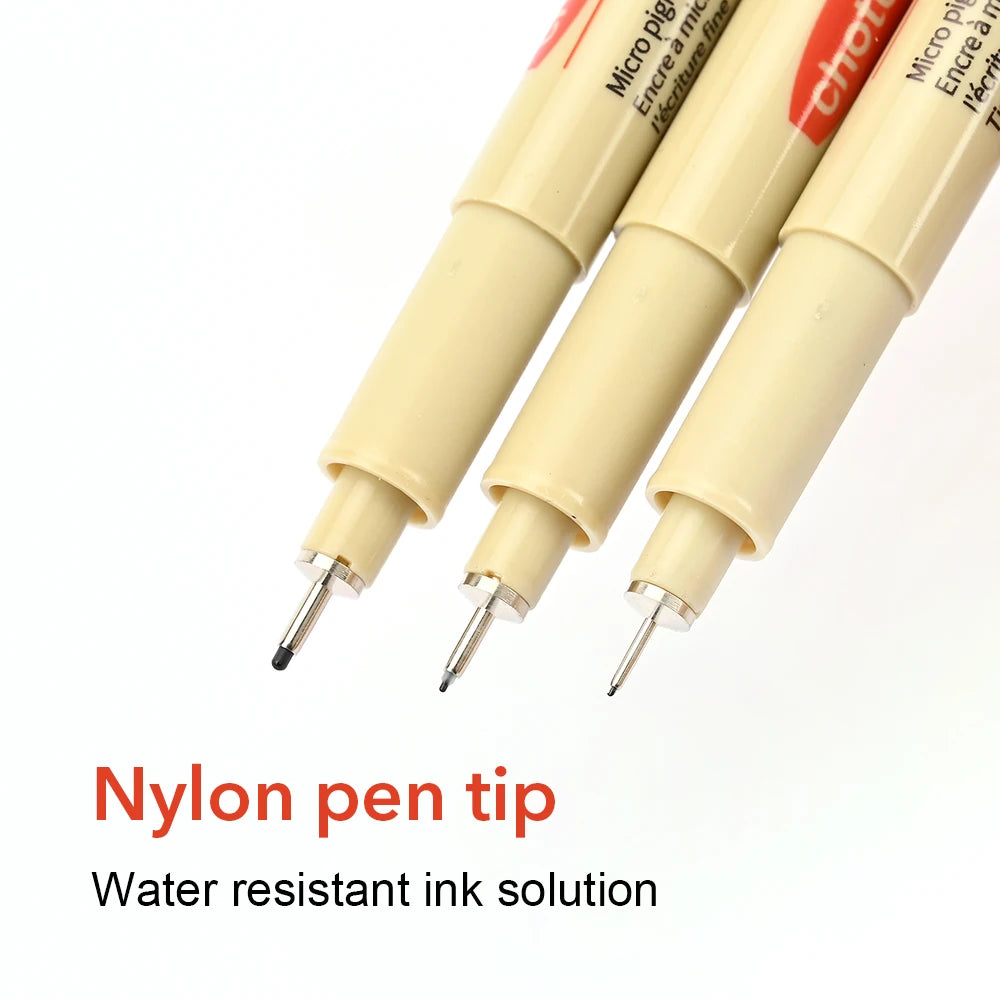 Micron Ink Marker Pen Set | Pigment Liner for Sketching & Manga | Quick-Drying & Water-Resistant | Multiple Tip Sizes Available