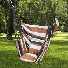 Canvas Outdoor Hammock Chair | Portable Leisure Swing Chair with Storage Bag