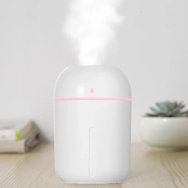 Mistique 330ml Portable Aroma Diffuser | Ultrasonic Humidifier with USB | Quiet Essential Oil Atomizer for Home, Office, Car | Compact and Travel-Friendly