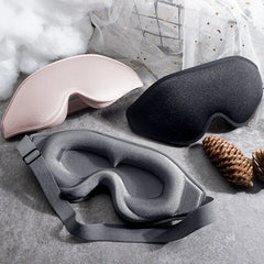 DreamWeaver 3D Memory Foam Sleep Mask | Ultra-Soft Mulberry Silk & Lycra | Adjustable & Light-Blocking Eye Mask | Comfortable for All Head Sizes