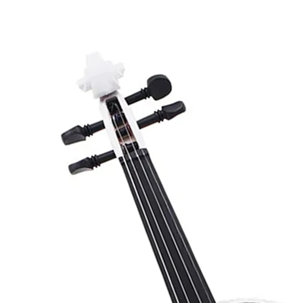 Complete Beginner's Violin Set | 4/4 Full-Size White Violin with Comprehensive Accessories