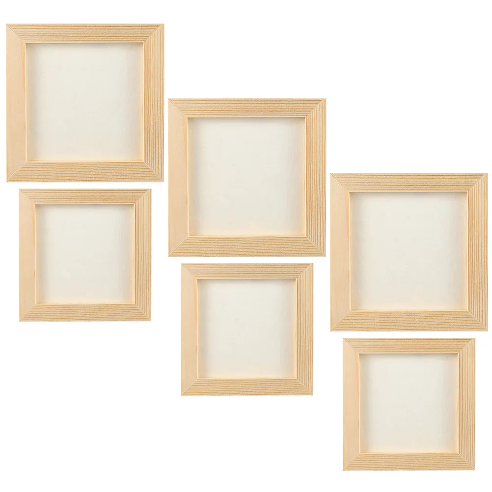 DIY Wood Clay Picture Frames | Natural Wooden Craft Frames | Personalizable Home Decor | Available in Two Sizes