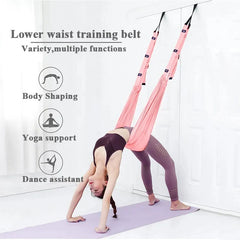 Adjustable Aerial Yoga Strap Hammock | Anti-Gravity Inversion Therapy | Comfort Stretching Strap for Yoga, Fitness, and Ballet