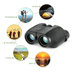 10X25 HD Mini Portable Binoculars | BAK4 FMC Coated Optics for Outdoor Enthusiasts