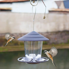 Automatic Hanging Bird Feeder | Multi-Hole Nut Dispenser | Outdoor Waterproof Feeding Station