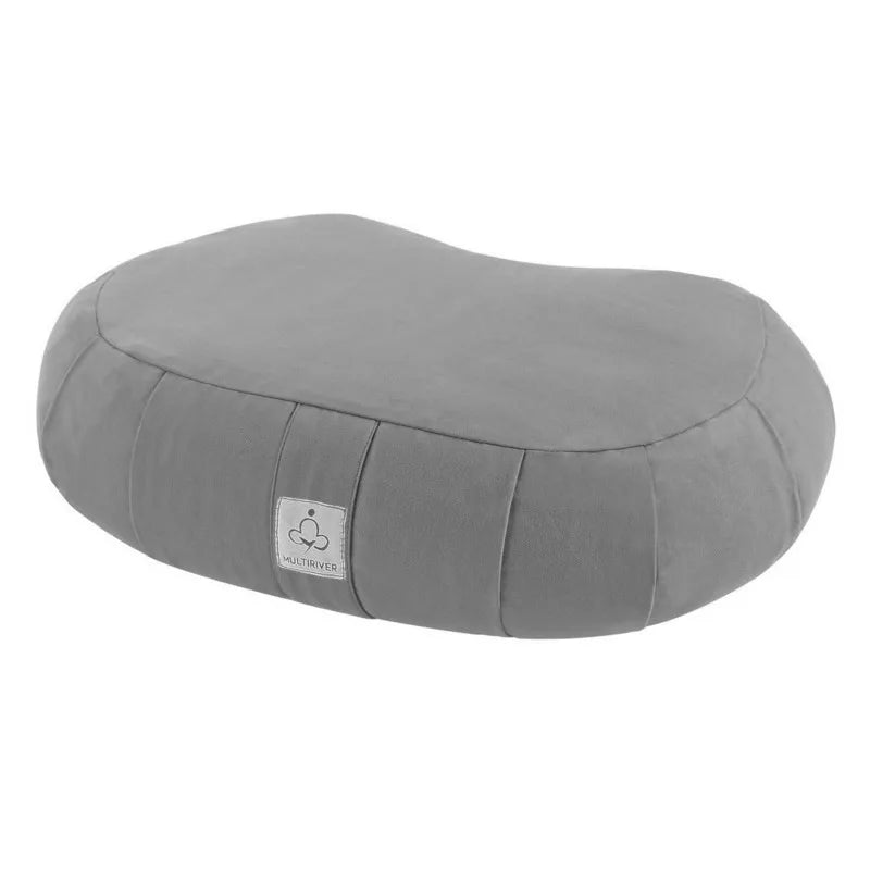 Ergonomic Buckwheat Shell Meditation Cushion | Cotton Zafu Floor Seat with Portable Handle