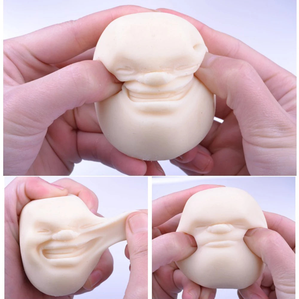 Creative Squeeze Stress Relief Face Ball | Fun Decompression Toy for Adults and Students