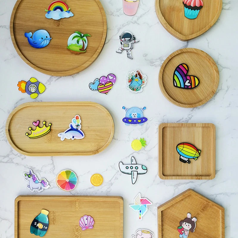 DIY Mosaic Coaster Kit | Bamboo Wooden Tray Craft Set | Creative Christmas Gift