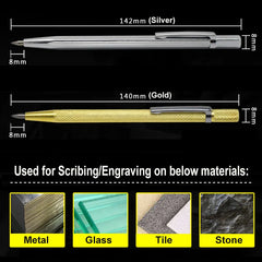 Diamond Scribing Pen | Tungsten Carbide Engraving Tool for Multiple Surfaces