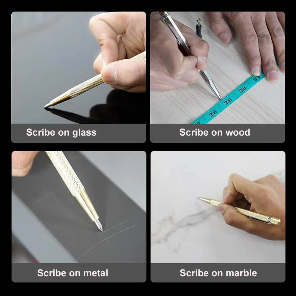 Diamond Scribing Pen | Tungsten Carbide Engraving Tool for Multiple Surfaces