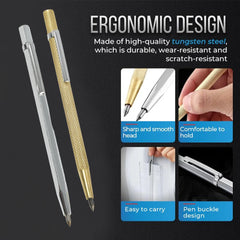 Diamond Scribing Pen | Tungsten Carbide Engraving Tool for Multiple Surfaces