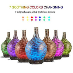 MarbleMist Aroma Harmonizer | 100ml Ultrasonic Essential Oil Diffuser with Glass Marble Design | Quiet Operation with 7 LED Colors | Auto Shut-Off | Perfect for Home, Office, Spa