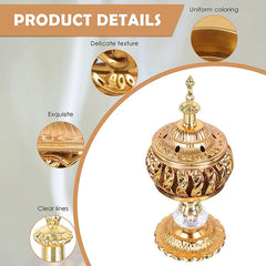 Vintage Metal Incense Burner Holder - Arabian Style | Iron & Copper Aromatherapy Censer