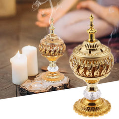 Vintage Metal Incense Burner Holder - Arabian Style | Iron & Copper Aromatherapy Censer