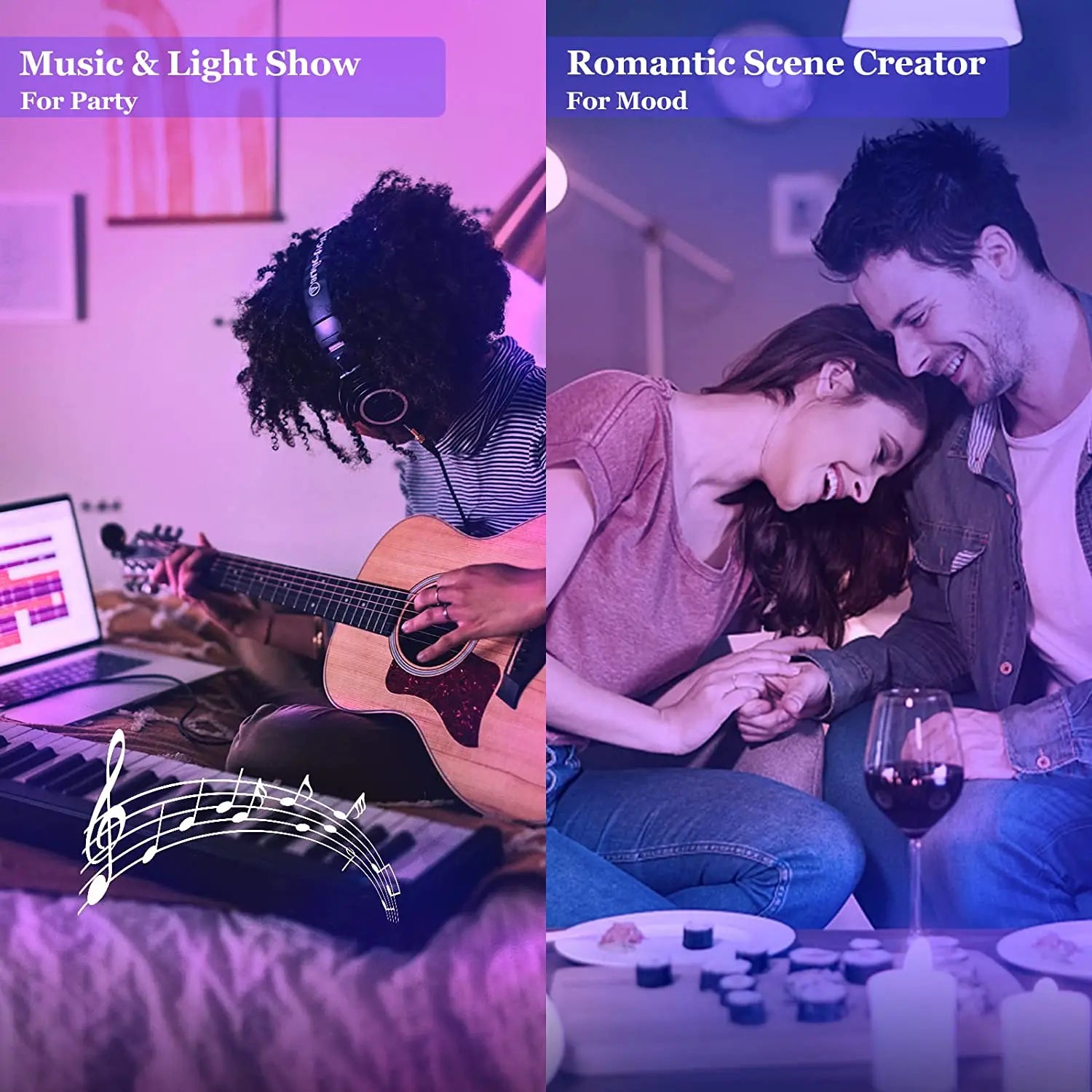 ColorFlex Smart LED Bulb | Voice-Controlled WiFi & Bluetooth Lighting | RGB + CCT | Syncs with Music | Compatible with Google, Alexa, and Siri