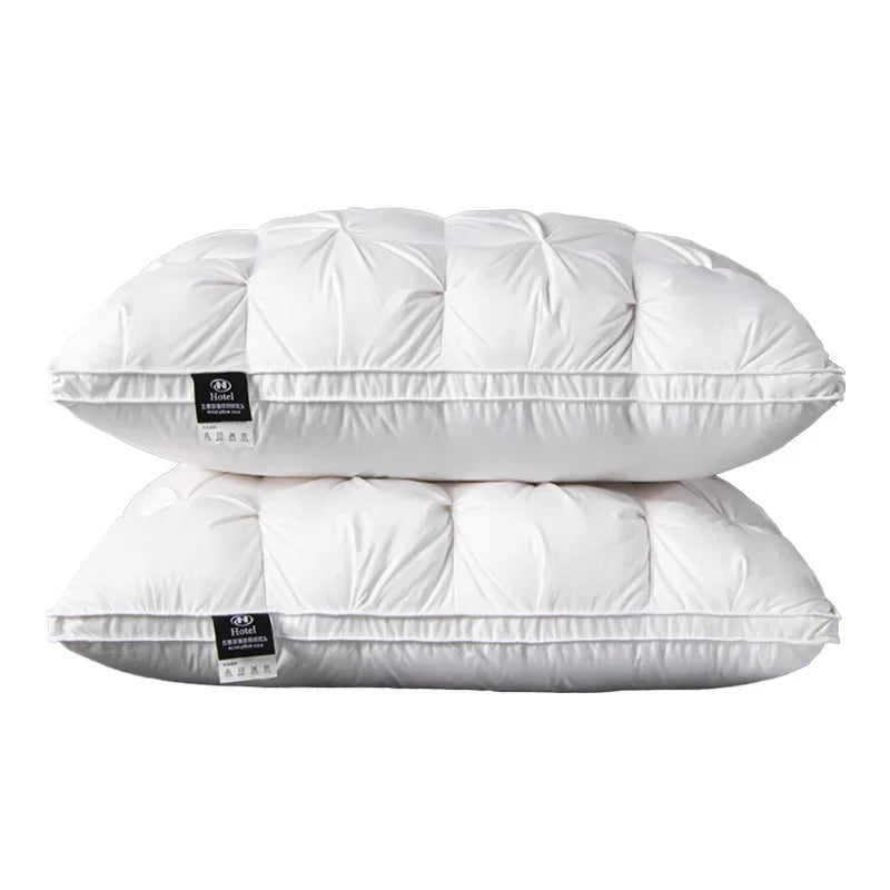 Luxury White Goose Down Pillows | 800 Fill Power | 100% Cotton Bedding | King/Queen Sizes | Ethically Sourced |