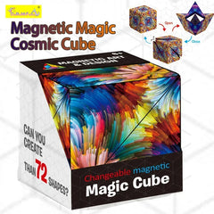 Magic Infinite Cosmic Cube | Magnetic Puzzle Toy for Stress Relief and Focus Enhancement