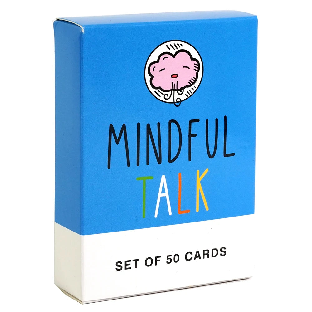 Mindful Talk Card Game | School of Mindfulness for Kids and Parents | 50-Card Set
