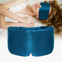 Silken Slumber Premium Mulberry Silk Sleep Mask | Breathable & Soft Cotton Lined | Ultimate Light Blocking for Deep Rest | Ideal for Travel & Home Use