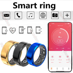 Advanced Health Monitoring Smart Ring | Heart Rate, Temperature, Blood Oxygen Tracker | Waterproof Fitness Accessory for Men & Women