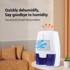 AeroDry Portable Dehumidifier & Air Purifier | 17 fl oz Capacity | Quiet Operation for Home and Office | Includes USB Charging | Efficient Moisture and Odor Removal | White