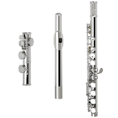 SLADE Professional C Key Flute | 16 Closed/Open Holes | Nickel Silver with Accessories