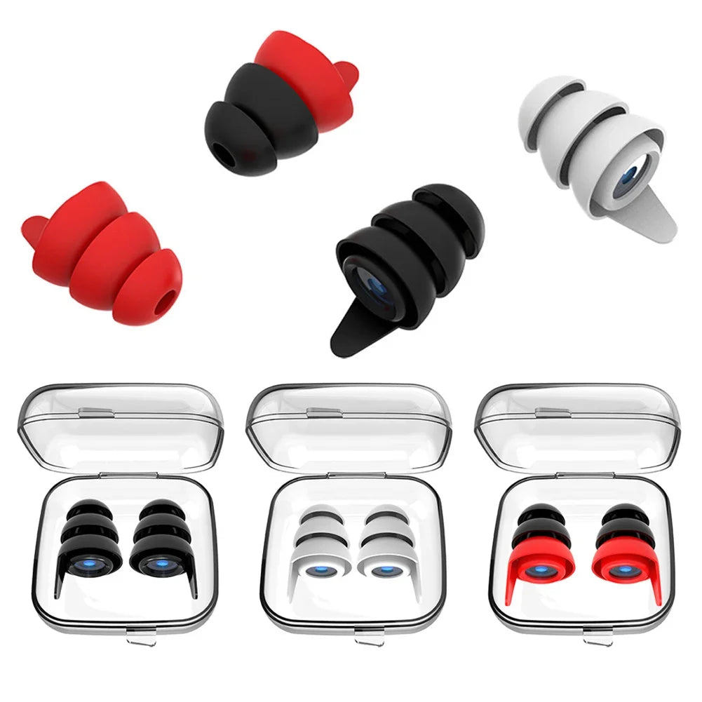 Premium Silicone Earplugs | Noise-Cancelling & Waterproof | Comfort Fit for Sleeping & Swimming | Reusable & Eco-Friendly