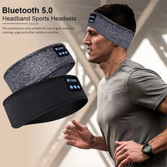 SoundSleep Wireless Bluetooth Headband | Multi-Functional Sports & Sleep Eye Mask with Built-In Headphones | Moisture-Wicking Material | Long Battery Life