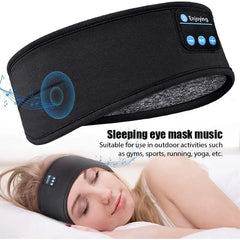 SoundSleep Wireless Bluetooth Headband | Multi-Functional Sports & Sleep Eye Mask with Built-In Headphones | Moisture-Wicking Material | Long Battery Life