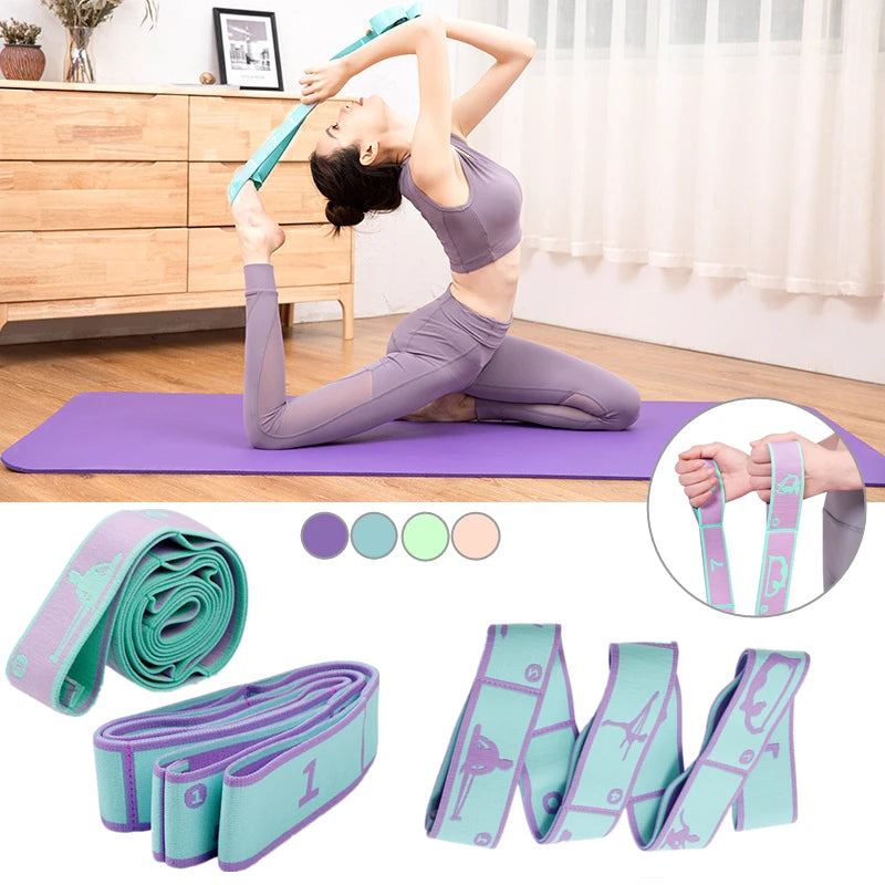 Yoga and Dance Stretching Band | Multi-Loop Fitness and Pilates Resistance Belt