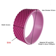 Yoga Wheel | Back Roller for Muscle Massage and Mobility Enhancement | Available in Multiple Colors