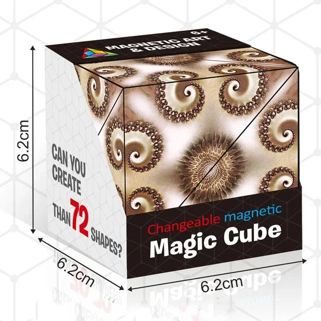 Magic Infinite Cosmic Cube | Magnetic Puzzle Toy for Stress Relief and Focus Enhancement