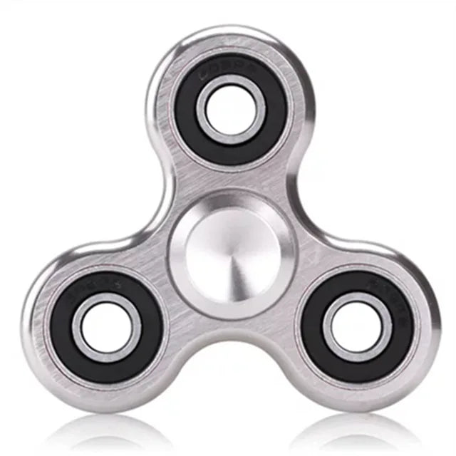 Aluminum Alloy Triangle Spinner | Long-Spin Metal Fidget Toy for Stress Relief