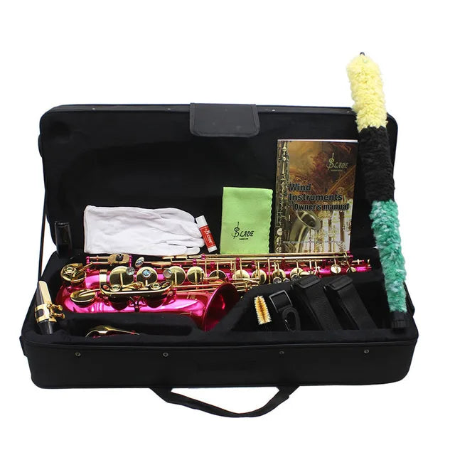 Professional Eb Alto Saxophone | Exquisite Carving | Abalone Shell Accents | Premium Bronze | Ideal for Jazz & Classical Music