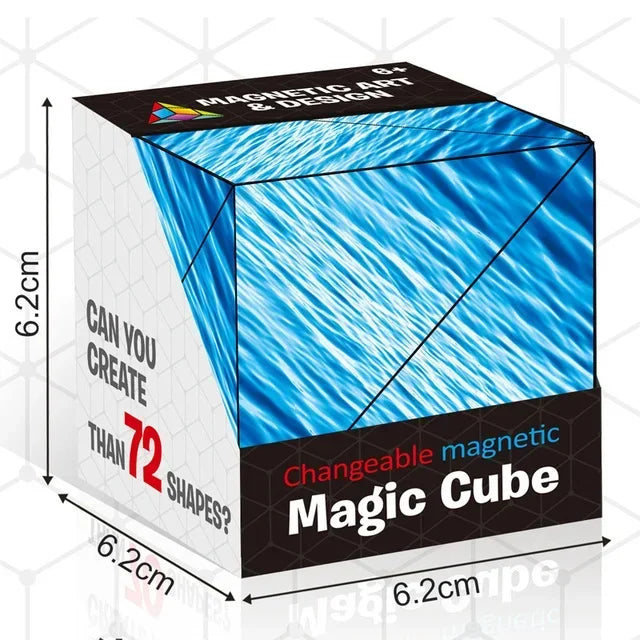 Magic Infinite Cosmic Cube | Magnetic Puzzle Toy for Stress Relief and Focus Enhancement