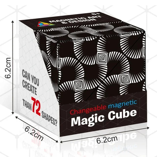 Magic Infinite Cosmic Cube | Magnetic Puzzle Toy for Stress Relief and Focus Enhancement