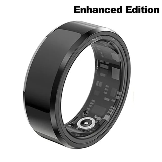 Advanced Health Monitoring Smart Ring | Heart Rate, Temperature, Blood Oxygen Tracker | Waterproof Fitness Accessory for Men & Women