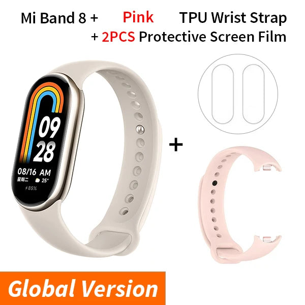 Xiaomi Mi Band 8 Global Version | Advanced Health & Sleep Tracker | Blood Oxygen & Heart Rate Monitor | Waterproof Fitness Watch