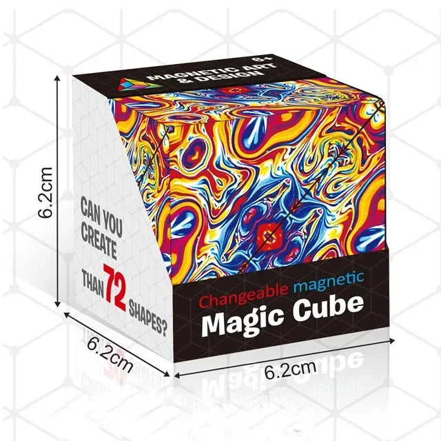 Magic Infinite Cosmic Cube | Magnetic Puzzle Toy for Stress Relief and Focus Enhancement