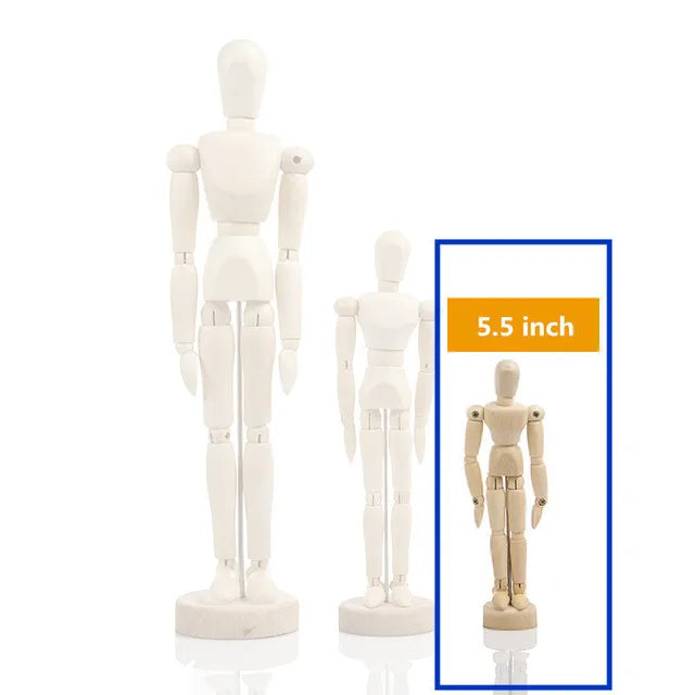 Articulated Wooden Sketch Mannequin | Movable Limbs Model | Ideal for Artists, Decor, and Educational Use