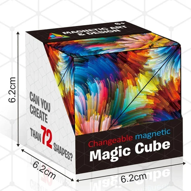 Magic Infinite Cosmic Cube | Magnetic Puzzle Toy for Stress Relief and Focus Enhancement