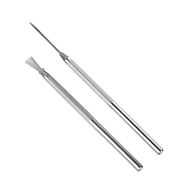 7-Pin Needle Texture Tools Set | Ceramics & Polymer Clay Sculpting Tools | Ideal for DIY Pottery and Cake Decorating