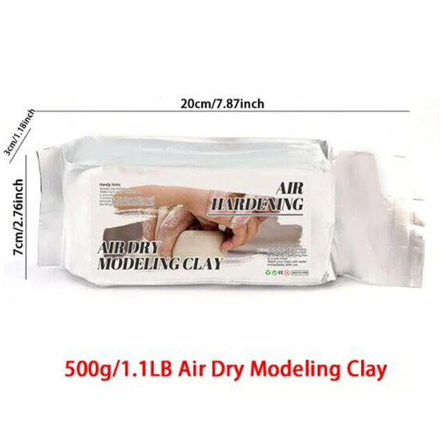 Professional Oven Bake Polymer Clay | 500g Soft Sculpting Clay | High-Quality Material for DIY and Handmade Crafts