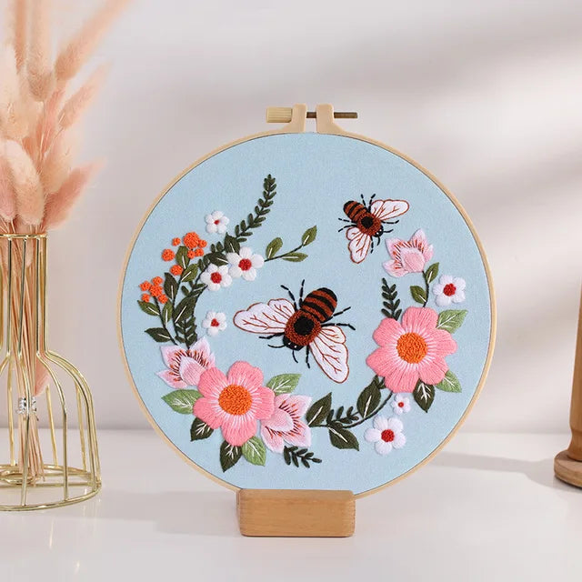 DIY Butterfly Embroidery Kit | Beginner-Friendly Cross Stitch Set