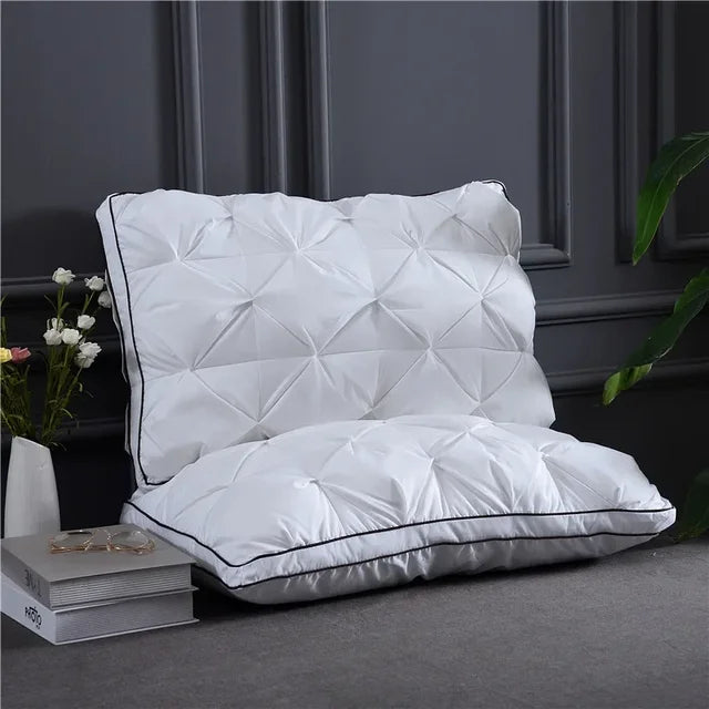 Luxury White Goose Down Pillows | 800 Fill Power | 100% Cotton Bedding | King/Queen Sizes | Ethically Sourced |