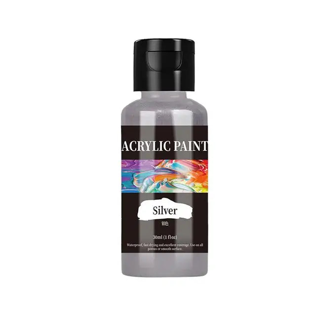 24-Color Acrylic Paint Set | 30ml Bottles | Versatile for Multiple Surfaces