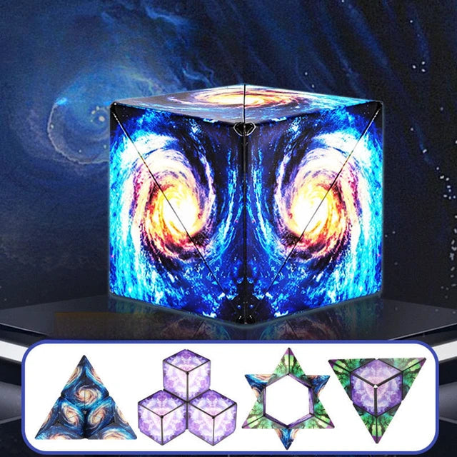 Magic Infinite Cosmic Cube | Magnetic Puzzle Toy for Stress Relief and Focus Enhancement