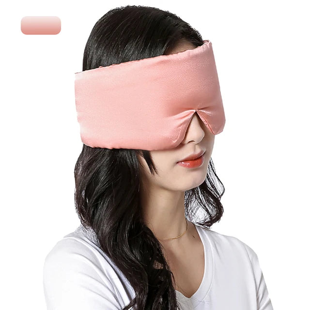 Silken Slumber Premium Mulberry Silk Sleep Mask | Breathable & Soft Cotton Lined | Ultimate Light Blocking for Deep Rest | Ideal for Travel & Home Use